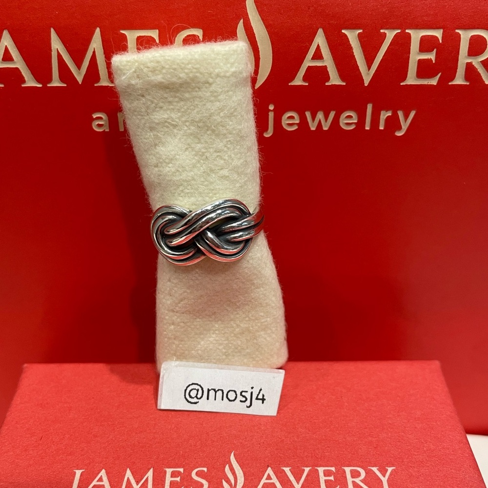 Retired James Avery Sterling Silver True Love Double Knot Ring